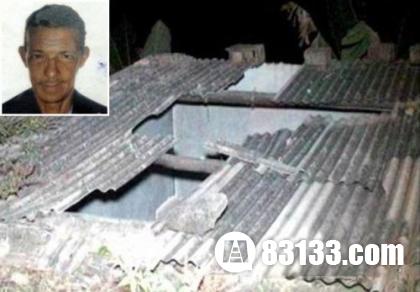 巴西最倒霉男子熟睡中被牛砸死